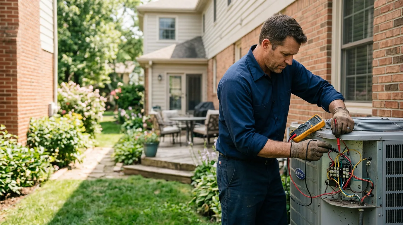HVAC technician working near Fawnskin, CA
